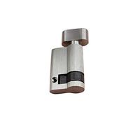 Serratura Cilindro Serratura della Porta Standard a 45 mm Mezzo Cilindro Push Single Open with Knob Serchio per Bagno Porta in Legno Lucchetto (Color : 45mm, Cylinder Size : 45mm)