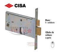SERRATURA CISA 44460 A INFILARE A FASCIA x ALLUMINIO ANTA PORTA SICUREZZA E 70