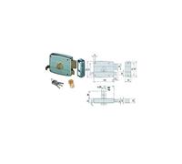 SERRATURA CISA 50521 APPLICARE CATENACCIO E SCROCCO DOPPIO CILINDRO FISSO