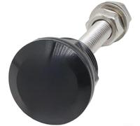 Serratura compatta per cofano da 22 mm con meccanismo a sgancio rapido a pulsante, compatibile con più modelli di veicoli che utilizzano alluminio e acciaio inossidabile (nero)