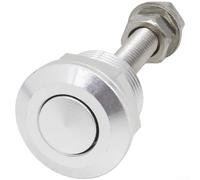 Serratura compatta per cofano da 22 mm con meccanismo a sgancio rapido a pulsante, compatibile con più modelli di veicoli che utilizzano alluminio e acciaio inossidabile (argento)