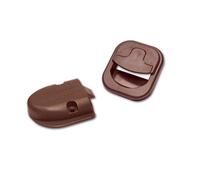 Serratura Completa Marrone per Antine - Sistema Integrato Mobili Camper