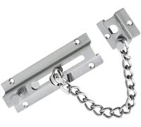 Serratura con catena di sicurezza per porte, Catena di sicurezza in ferro for porte in legno, argento