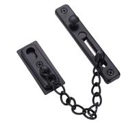 Serratura con catena di sicurezza per porte, Serratura di sicurezza for porte in acciaio inossidabile, catena, serratura a molla, in legno e ferro multicolore(Black)