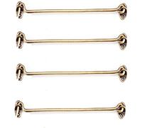 Serratura con chiusura a gancio, Confezione da 2 ganci e occhielli in ottone for cabina da 7,5-30 cm(17.5cm)