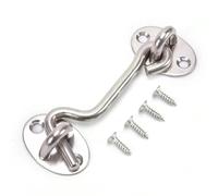 Serratura con chiusura a gancio, Gancio for cabina in acciaio inossidabile 10 pezzi argento 8-12 pollici(10inch)