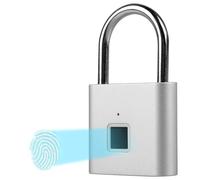 Serratura Con Impronte Digitali, Lucchetto Impermeabile, Ricarica USB, Senza Chiave per Palestra, Bagagli, Armadietto
