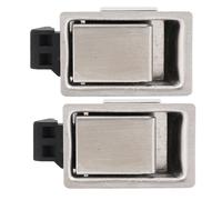 Serratura con Maniglia per Montaggio a Incasso, Coppia di Chiusure per Maniglia della Cassetta degli Attrezzi Chiusura con a Paletta per Montaggio a Incasso in Acciaio