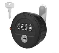 Serratura con password per cassetti e armadi con struttura in ABS impermeabile e lega di zinco, con chiave di backup e per un facile recupero della password per una conservazione sicura (20 mm nero)