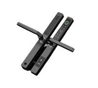Serratura connessa Impermeabile cancello esterno impronta digitale Bluetooth APP codice RFID serratura elettronica intelligente senza chiave for scorrevole in alluminio di vetro(D)