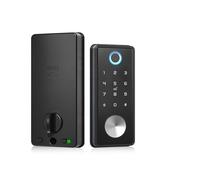 Serratura connessa Serratura for impronte digitali Smart Home Cerradura Inteligente Wifi Serratura elettronica con catenaccio biometrico(Silver)