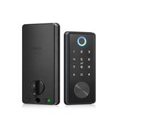 Serratura connessa Serratura for impronte digitali Smart Home Cerradura Inteligente Wifi Serratura elettronica con catenaccio biometrico(Noir)
