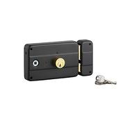 Serratura da applicare con doppio cilindro, entrata e quadrato maniglia a sinistra, 3 chiavi - THIRARD