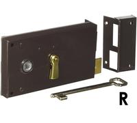 Serratura da applicare orizzontale con scrocco e catenaccio 187