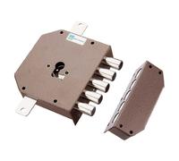 SERRATURA DA APPLICARE TRIPLICE PER CILINDRO EUROP Dx E 63 - mm 132 x 146 MOT