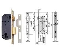 Serratura per porte in legno serie 7435 viro e50 VIRO