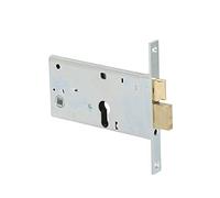 Serratura da infilare a cilindro per fasce H77mm frontale 20mm entrata 80