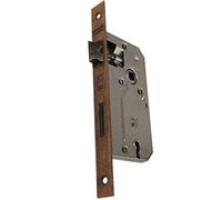 Serratura da infilare bordo quadro bronzato per porte interne 35 mm patent
