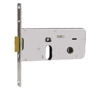 Serratura metallo infilare 710 iseo b.q zinc f.mm 16 c.ovale m2+scr h.mm 64 e.mm