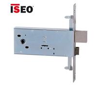 serratura ISEO 983901bfz doppia mappa 4 mandate triplice con scrocco da 90mm