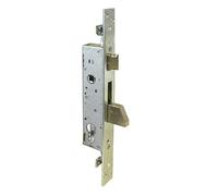 Serratura da Infilare per Cancelli e Inferriate - Entrata 30 mm - Frontale INOX - Predisposta per Cilindro Europeo