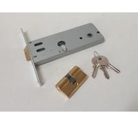 SERRATURA DA INFILARE SCROCCO + 2 MANDATE E.70 C/SAGOMATO FRONTALE 16X160 MM. MG