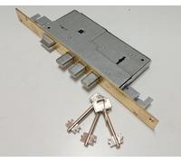 SERRATURA DA INFILARE TRIPLICE D/MAPPA E.45 SCROCCO + 3 PISTONI SECUREMME