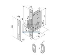 SERRATURA DA INFILARE WELKA 020 2 MANDATE