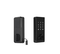 Serratura della porta con impronta digitale Sensore porta incorporato Blocco automatico Bluetooth Password Scheda IC Catenaccio Serratura a scrocco intelligente (Colore: con dito) (Ttlock No Finger)