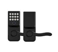 Serratura Della Porta Intelligente Blocco Biometrico Del'impronta Digitale Smart Lock Elettronico Password Serrature For Porte Senza Chiave For L'home Office(Black with gateway)