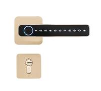 Serratura Della Porta Intelligente Serratura Elettronica Digitale Serrature For Scanner Di Impronte Digitali For Porta Intelligente Biometrica For Maniglia Tuya Smart Home(Gold with 3585)