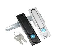 Serratura dell'aereo MS490, serratura della porta dell'armadio elettrico, serratura della maniglia, serratura dell'armadio di distribuzione dell'energia, lucchetto a chiave, 1 pezzo(Silvery)