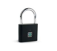 Serratura delle impronte digitali,Lucchetto delle impronte digitali,Serratura intelligente con impermeabile,Ricarica USB Biometrica Alta Blocco di sicurezza per Gym Locker,Bagaglio,Armadio (nero)