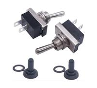 Serratura di accensione Interruttore a levetta KN3D-101 on/off 25A 12V 2 pin Elettronica di bloccaggio SPST SPDT DPDT Power Rocker Cappuccio impermeabile(2Pcs)