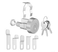 Serratura di ricambio per cassetta postale con chiave, cilindro di sicurezza in lega di zinco per modelli L-1172C e C9100, set completo con 3 chiavi e accessori di montaggio per casa e ufficio