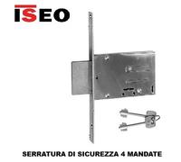 SERRATURA DI SICUREZZA 4 MANDATE DOPPIA MAPPA AD INFILARE ISEO