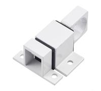 Serratura di sicurezza a molla in alluminio, con bulloni a chiusura automatica, con distanziatori regolabili, catenaccio automatico, per finestre di casa (bianco)
