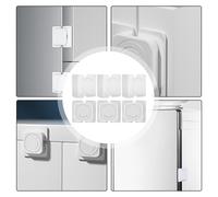 Serratura di Sicurezza per Bambini Set 6 Pack per Armadi e Frigoriferi Facile In