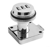 Serratura di sicurezza per cassetta postale con ingresso a combinazione a 3 cifre e componente lingua in lega di zinco per resistenza ai tentativi di ingresso forzato (argento)