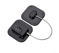 Serratura di Sicurezza per Frigo con Codice a 4 Cifre(black) | Codice a 4 cifre modificabile, metallo , previene aperture accidentali, per ideale per famiglie