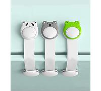 Serratura di sicurezza per frigorifero, senza foratura, serratura autoadesiva per porta, a prova di bambino, per lavastoviglie, WC, cucina, cassettiera forno