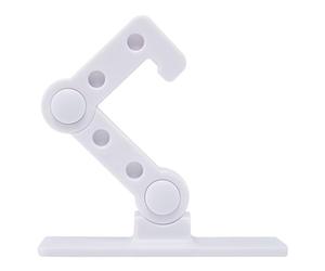 Serratura di Sicurezza per Leva Porta e Finestra 10x3,8x8cm | Plastica Bianca, Riposizionabile e Delicata sui Mobili, per Armadi e Toilette in Casa