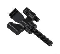 Serratura di sicurezza portatile da viaggio, in lega di zinco, regolabile, per la sicurezza delle camere d'albergo, compatibile con la maggior parte delle porte, nero