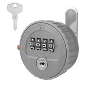 Serratura digitale a combinazione per cassetti e armadi, con codice programmabile dall'utente e chiave di backup meccanica per un funzionamento coerente (20 mm grigio)
