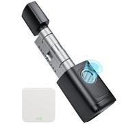 Serratura digitale + gateway, 60 mm - 90 mm, regolabile con database europeo indipendente, serratura elettronica per porta di casa con impronte digitali, password, app, chiavi, chiavi