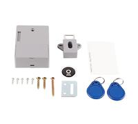 Serratura digitale RFID fai-te per armadi, serratura wireless a batteria per cassetti, installazione senza fori su porte in legno, include 2 carte di accesso e kit di montaggio