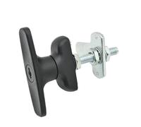 Serratura elettrica a compressione ispessita tipo T Ms309-2-3 Lingua for attrezzatura 1 pezzo(Large[zincalloyblack])