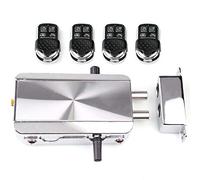 Serratura Elettrica Con Telecomando, Kit di Blocco Porta Keyless Entry, Serratura di Sicurezza Invisibile Con Quattro Telecomandi per Casa, Appartamento, Garage