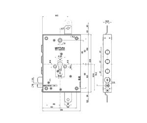 Serratura elettrica di sicurezza Mottura interasse 37 mm art. 85.37ENE