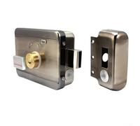 Serratura elettrica integrata a scorrimento della carta con telecomando, con ID per ACCESSO per proteggere gli ingressi delle proprietà in affitto, Smart Gate Lock (B)